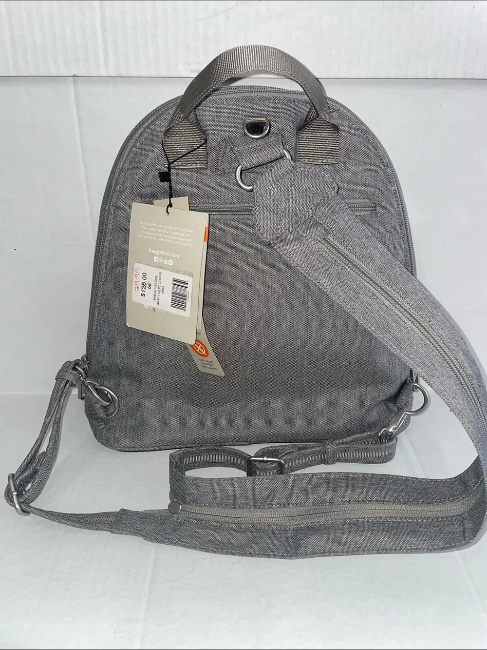 Baggallini Gray Two-Tone Women's Backpack New with Tags